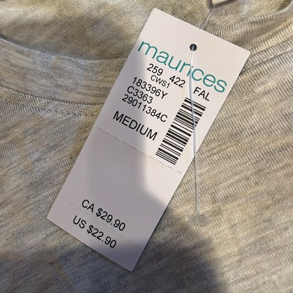 Maurice’s brand autumn t shirt. Size medium. New with tags. - Picture 6 of 6